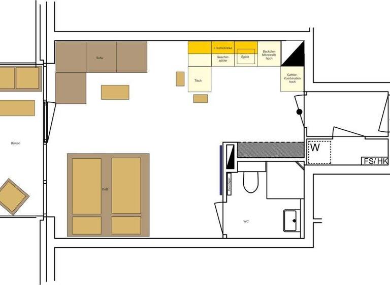 Studio zum Kauf 205.000 € 1 Zimmer 43,3 m² frei ab sofort Handelshäfen Bremen 28217