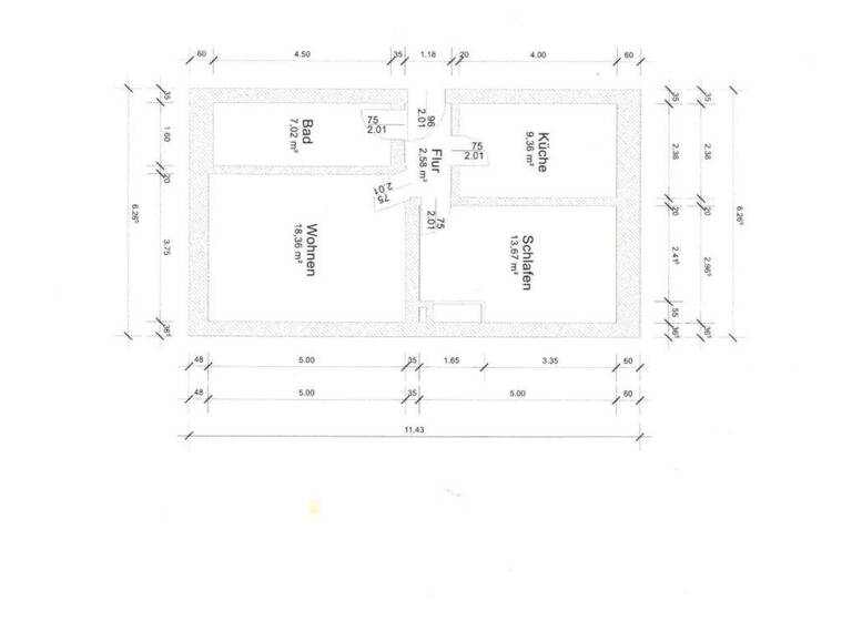 Wohnung zum Kauf 183.000 € 2 Zimmer 50 m² Engelsdorf Leipzig 04319