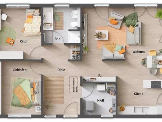 Bungalow zum Kauf - Erstbezug 548.610 € 3 Zimmer 102 m² 1.282 m² Grundstück Bad Kösen Naumburg (Saale) 06628