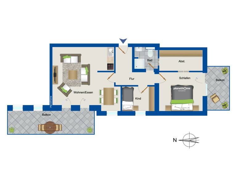 Wohnung zum Kauf 549.000 € 3 Zimmer 80 m²<br/>Wohnfläche Binz Binz 18609