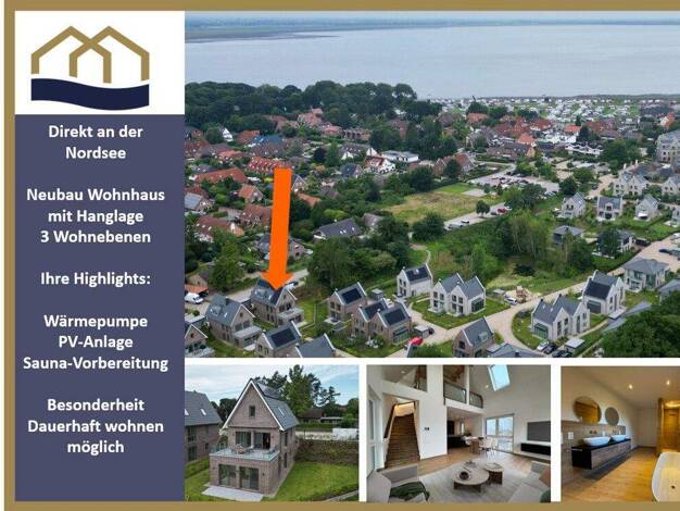 Einfamilienhaus zum Kauf - Erstbezug 998.000 € 4,5 Zimmer 171 m² 500 m² Grundstück Saphuser Strasse 13 Dangast Varel / Dangast 26316