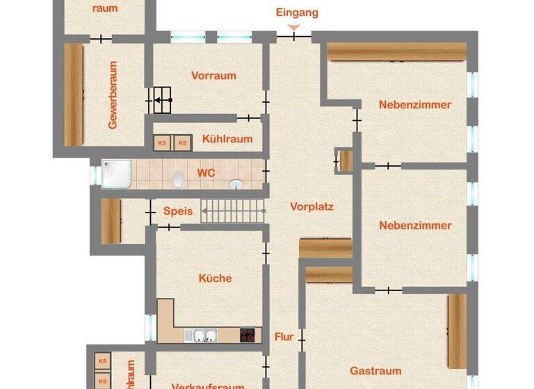 Haus zum Kauf 110.000 € 10 Zimmer 250 m² 1.027 m² Grundstück Sulzbach Sulzbach-Laufen 74429
