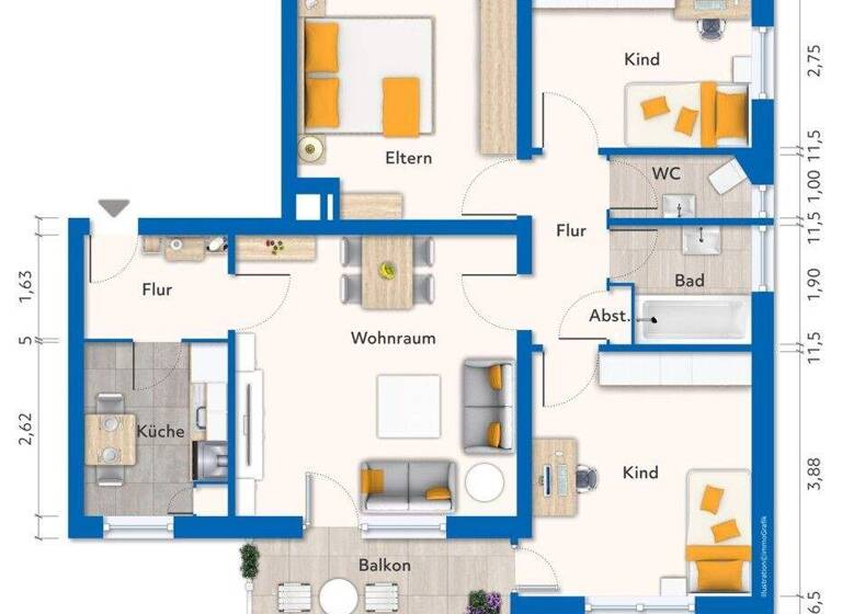 Wohnung zum Kauf 82.000 € 4 Zimmer 77,6 m² Rehau 95111