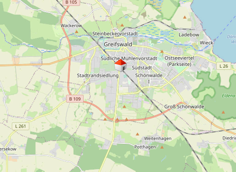 Mehrfamilienhaus zum Kauf als Kapitalanlage geeignet 420.000 € 282 m²<br/>Wohnfläche 2.640 m²<br/>Grundstück Industriegebiet Greifswald 17489