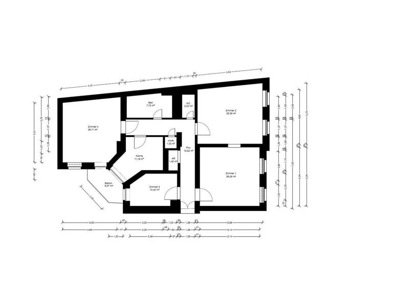 Wohnung zum Kauf provisionsfrei 1.150.000 € 4 Zimmer 134 m²<br/>Wohnfläche 1.<br/>Geschoss Am Zirkus 6 Mitte Berlin 10117