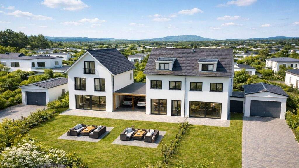 Doppelhaushälfte zum Kauf 849.000 € 6 Zimmer 160 m² 268 m² Grundstück frei ab 30.05.2027 Großkarolinenfeld 83109