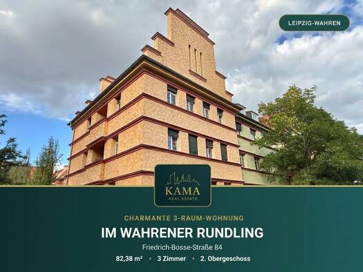 Wohnung zum Kauf als Kapitalanlage geeignet 205.000 € 3 Zimmer 82,4 m² Friedrich-Bosse-Straße 84 Wahren Leipzig 04159