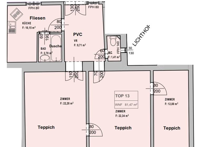 Wohnung zum Kauf 320.000 € 3 Zimmer 83,3 m² Wien 1030