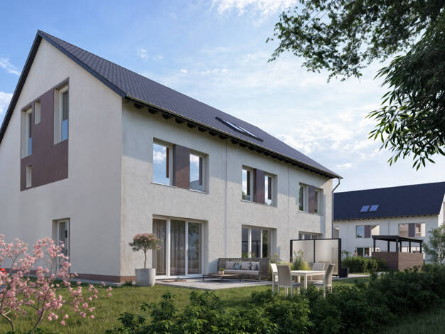 Reihenmittelhaus zum Kauf - Erstbezug provisionsfrei 599.900 € 5,5 Zimmer 143 m² 193 m² Grundstück Eltersdorfer Straße 35 Eltersdorf Erlangen / Eltersdorf 91058