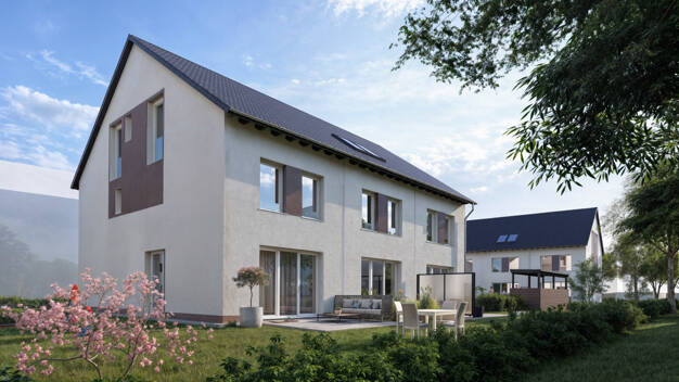 Reihenmittelhaus zum Kauf - Erstbezug provisionsfrei 599.900 € 5,5 Zimmer 143 m² 193 m² Grundstück Eltersdorfer Straße 35 Eltersdorf Erlangen / Eltersdorf 91058