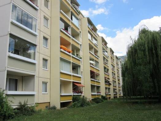 Wohnung zur Miete 265 € 2 Zimmer 49,6 m² 1. Geschoss frei ab sofort Platanenstraße 22 Lusan Gera 07549