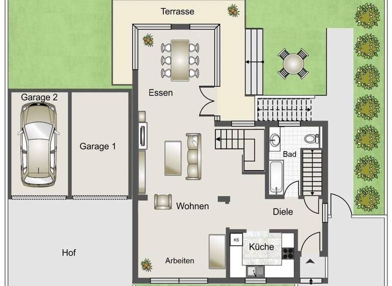 Einfamilienhaus zum Kauf 438.000 € 3 Zimmer 150 m² 568 m² Grundstück Oberdollendorf Königswinter 53639