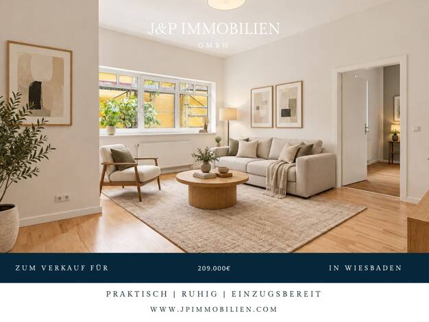 Wohnung zum Kauf 209.000 € 2 Zimmer 54,1 m² Erbenheim Wiesbaden 65205