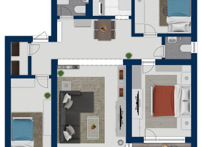 Wohnung zum Kauf 270.000 € 4 Zimmer 94 m²<br/>Wohnfläche 2.<br/>Geschoss Großburgwedel Burgwedel 30938
