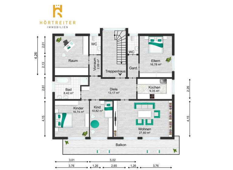 Wohnung zum Kauf 255.000 € 5 Zimmer 137 m² Bad Bocklet 97708