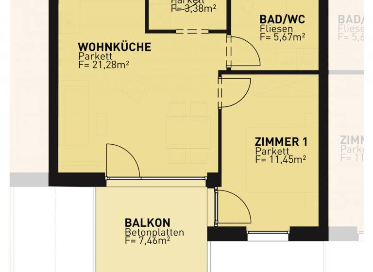 Wohnung zum Kauf - Erstbezug 299.500 € 2 Zimmer 41,5 m² 2. Geschoss frei ab 30.08.2026 Drygalskiweg 59 Wien 1210