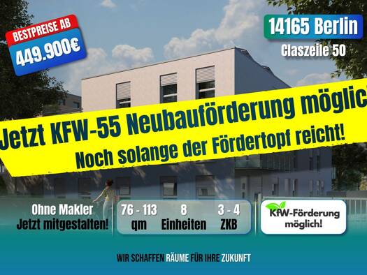 Terrassenwohnung zum Kauf provisionsfrei 469.900 € 3 Zimmer 76 m² frei ab 31.12.2026 Zehlendorf Steglitz-Zehlendorf 14165