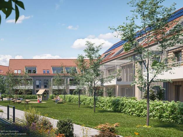 Wohnung zum Kauf - Neubau provisionsfrei 339.000 € 2 Zimmer 45 m² 1. Geschoss Siedlerstraße 17 Emmering Emmering 82275