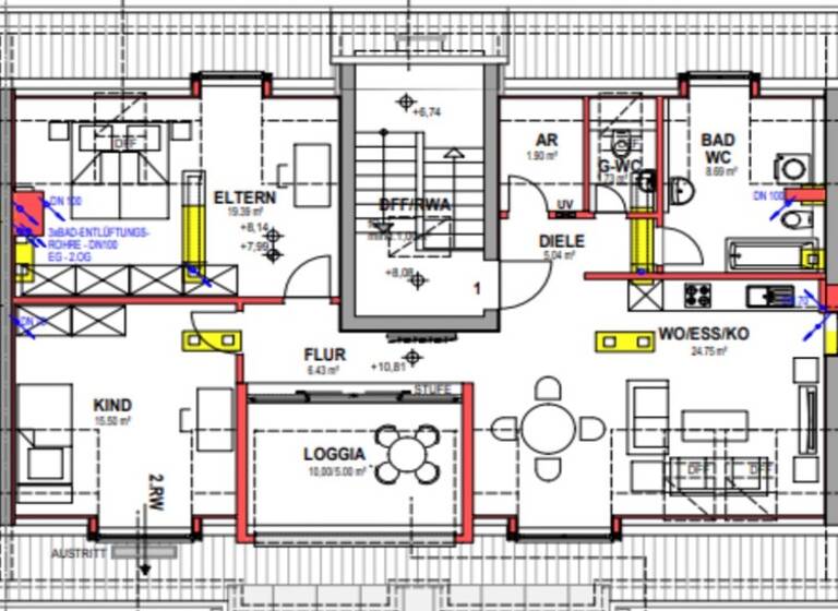 Wohnung zur Miete 1.758 € 3 Zimmer 88,4 m² frei ab 11.04.2026 Königsberger Str. 3 Dachau 85221