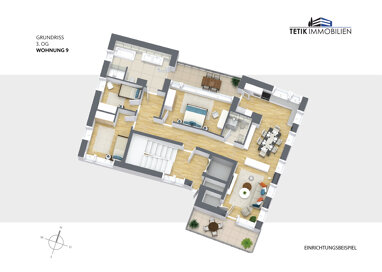 Penthouse zum Kauf provisionsfrei 990.000 € 4 Zimmer 136,2 m² frei ab sofort Denzlingen 79211