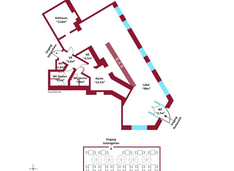 Restaurant zur Miete 2.032 € Wien 1190