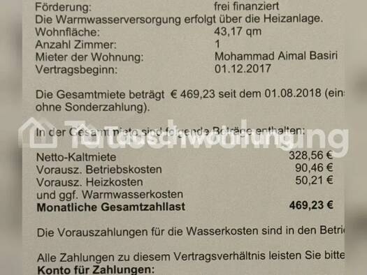 Studio zur Miete Tauschwohnung 328 € 1 Zimmer 43 m² 1. Geschoss Altona-Nord Altona 22769