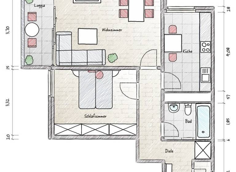 Wohnung zum Kauf 299.000 € 2 Zimmer 66 m² Unterpfaffenhofen Germering 82110