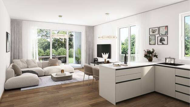 Wohnung zum Kauf - Erstbezug provisionsfrei 539.900 € 4 Zimmer 118,6 m² 1. Geschoss Adolf-Reichwein-Straße 19 Niederrodenbach Rodenbach 63517