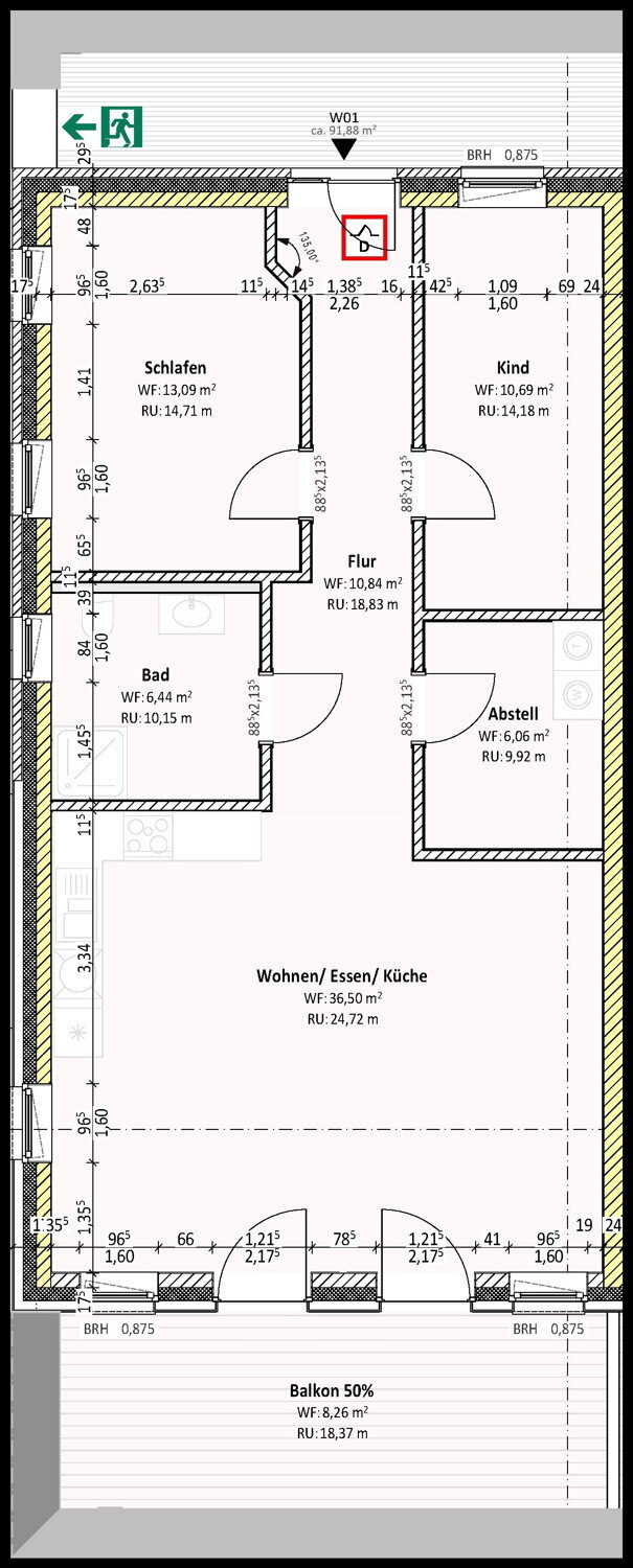 Wohnung zur Miete 1.057 € 3 Zimmer 91,9 m²<br/>Wohnfläche EG<br/>Geschoss ab sofort<br/>Verfügbarkeit Stadtberg Rheine 48429