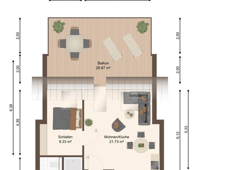 Wohnung zum Kauf 221.467 € 2 Zimmer 58,3 m² Wolmirstedt 39326