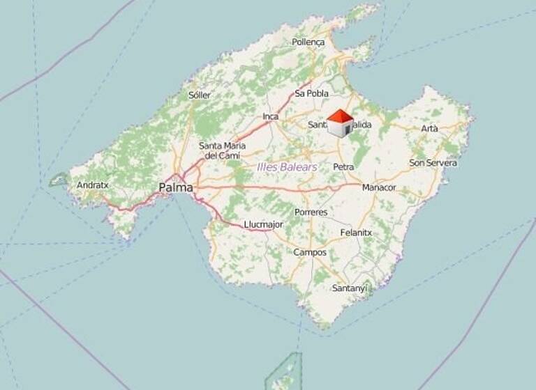 Villa zur Miete 3.000 € 3 Zimmer 100 m² 500 m² Grundstück Santa Margalida 07450