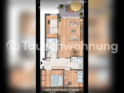 Wohnung zur Miete Tauschwohnung 1.400 € 3 Zimmer 76 m² 2. Geschoss Hadern München 81377