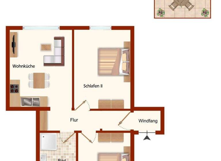 Wohnung zum Kauf 349.000 € 3 Zimmer 51 m² Langeoog 26465