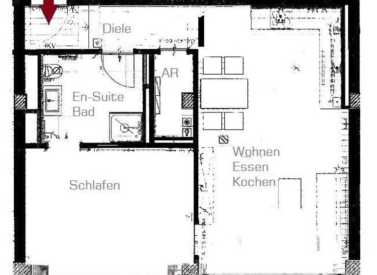 Wohnung zur Miete 1.090 € 2 Zimmer 58 m²<br/>Wohnfläche 1.<br/>Geschoss Veilhof Nürnberg 90489