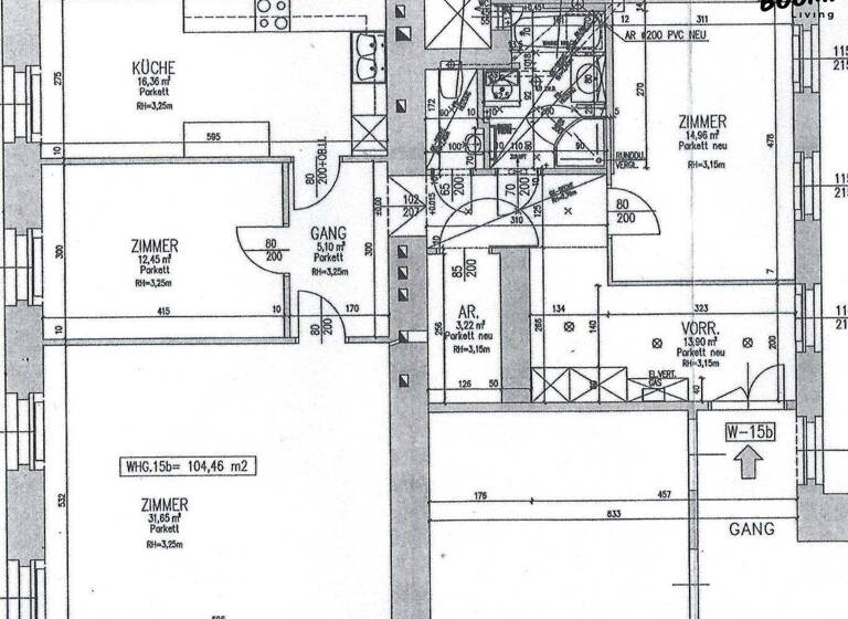 Wohnung zur Miete 1.607 € 3 Zimmer 104 m² Wien,Innere Stadt 1010