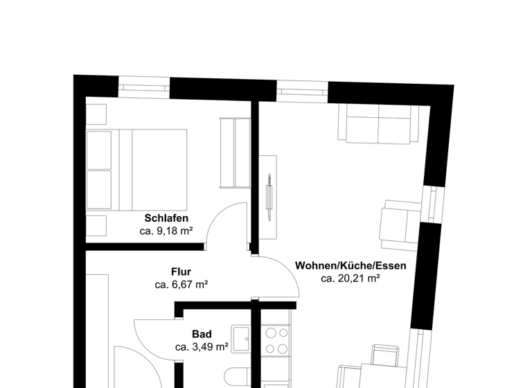 Wohnung zum Kauf 261.030 € 2 Zimmer 40 m² frei ab 01.10.2026 Altstadt Stralsund 18439