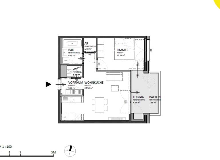 Wohnung zum Kauf 351.000 € 2 Zimmer 55 m² 4. Geschoss Josef-Deutsch-Strasse 3 Wien 1100