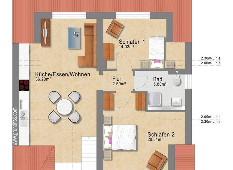 Maisonette zum Kauf 347.000 € 3 Zimmer 85 m² 2. Geschoss Saarburg 54439