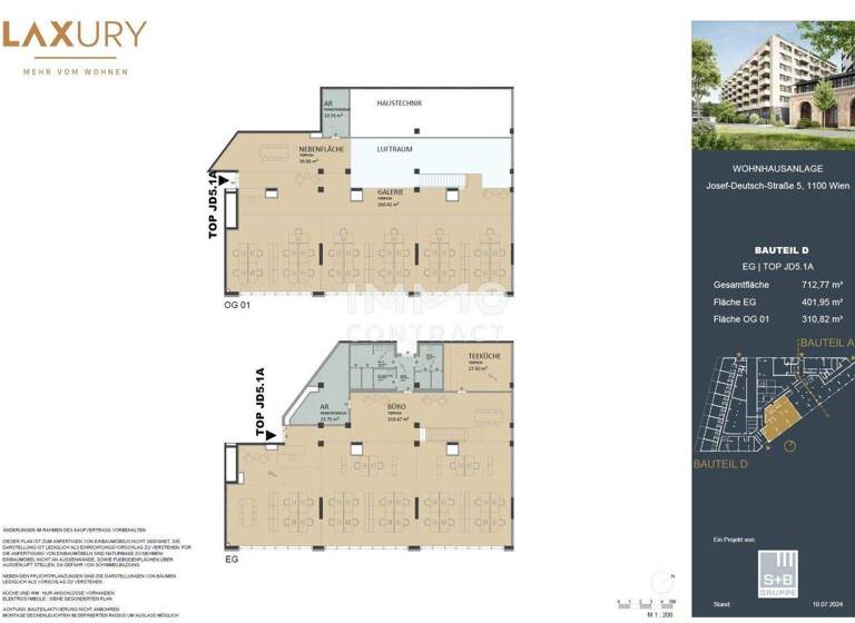 Bürofläche zum Kauf - Erstbezug provisionsfrei 2.476 € 619,9 m² Bürofläche Wien 1100