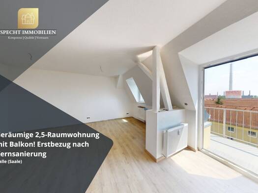 Wohnung zur Miete 690 € 2,5 Zimmer 72 m² Damaschkestraße Süd 06112