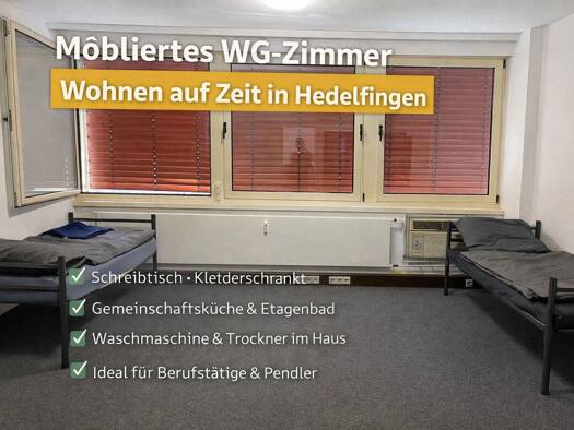 Studio zur Miete auf Zeit 580 € 1 Zimmer 24 m² frei ab 24.02.2027 Hedelfinger Straße Wangen Wangen 70327