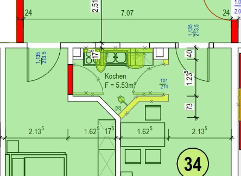 Wohnung zur Miete 1.041 € 2 Zimmer 90,5 m² frei ab sofort Prohn 18445