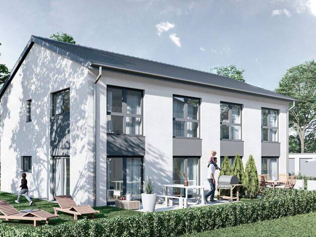 Doppelhaushälfte zum Kauf - Erstbezug provisionsfrei 476.900 € 4 Zimmer 116 m² 343 m² Grundstück Wollmetshofen Fischach 86850