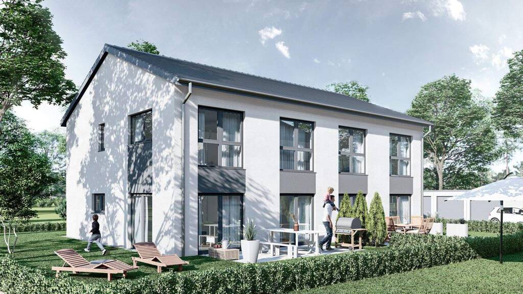 Doppelhaushälfte zum Kauf - Erstbezug provisionsfrei 476.900 € 4 Zimmer 116 m² 343 m² Grundstück Wollmetshofen Fischach OT Wollmetshofen 86850