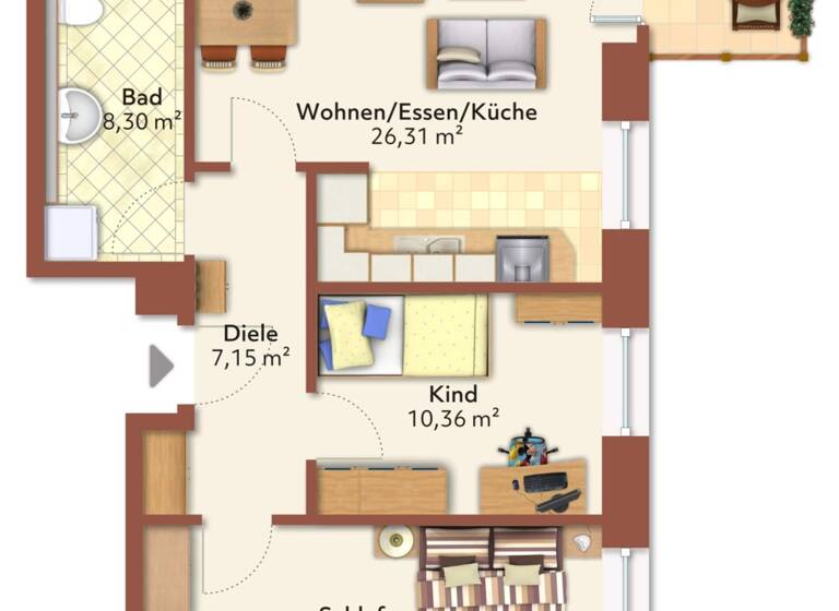 Wohnung zum Kauf 199.000 € 3 Zimmer 70,9 m²<br/>Wohnfläche Radebeul 01445