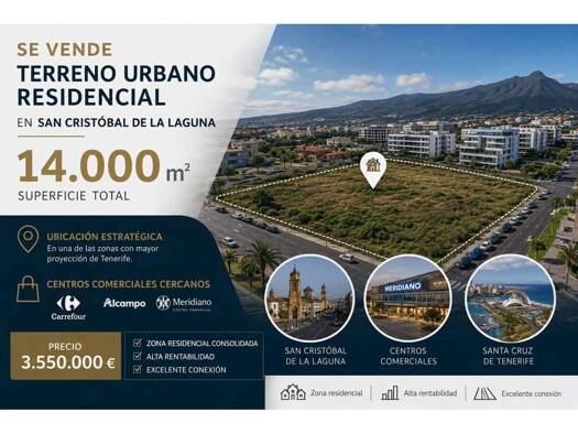 Acker-/Waldstück zum Kauf 3.550.000 € San Cristóbal de La Laguna 38201