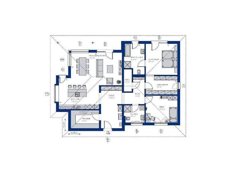 Bungalow zum Kauf 686.400 € 4,5 Zimmer 136,3 m² 632 m² Grundstück Brettach Langenbrettach 74243
