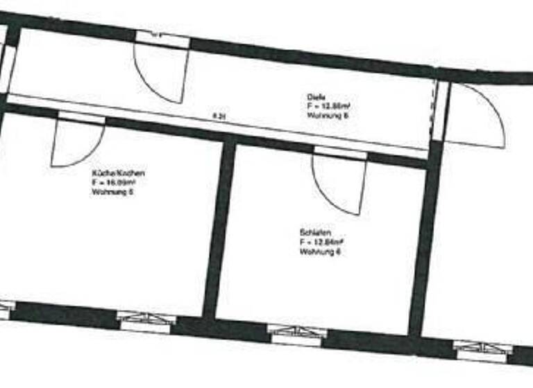 Wohnung zur Miete 580 € 2 Zimmer 84,7 m²<br/>Wohnfläche 2.<br/>Geschoss Leipziger Straße 1 Meißen Meißen 01662