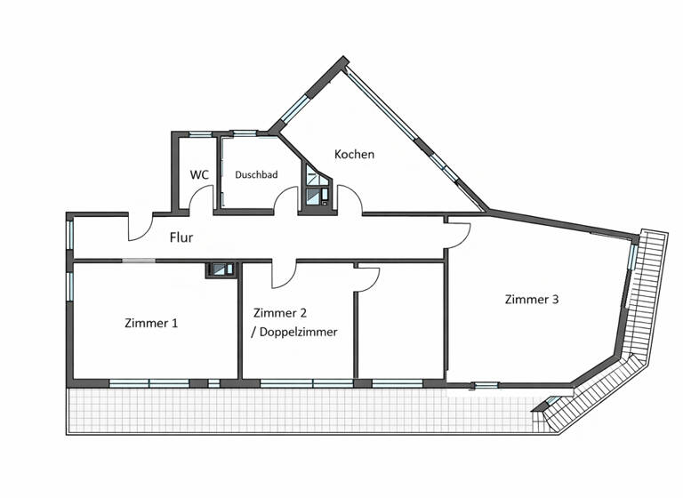 Studio zur Miete 575 € 1 Zimmer 16 m² EG Frauenstraße 85 Mitte Ulm 89073