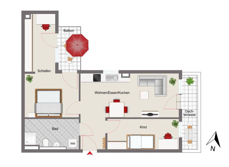 WG-Zimmer zum Kauf provisionsfrei 759.000 € 3 Zimmer 63,4 m² 3. Geschoss Sendling-Westpark München 81369